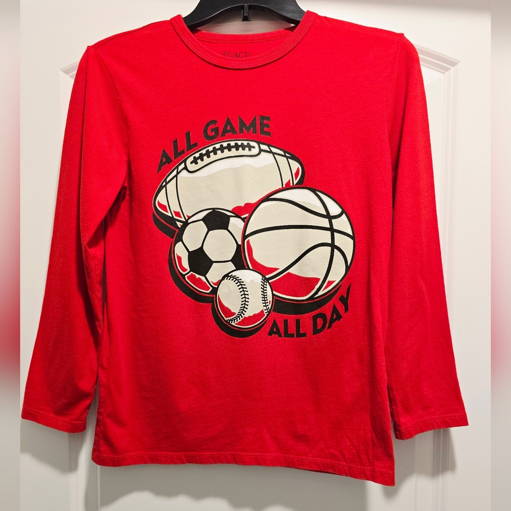 🎈 FREE W/Any Purchase! Boys Vibrant Red Graphic Tee